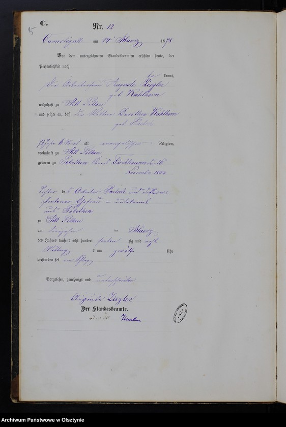 image.from.unit.number "Sterbe-Haupt-Register Nr 1 - 87"