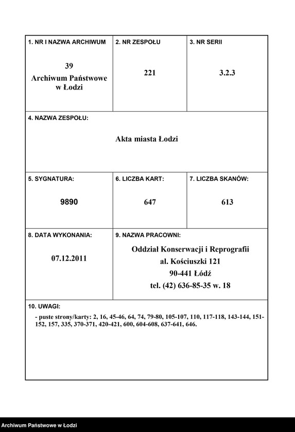 Obraz 2 z jednostki "Księga ludności stałej Łódź - cyrkuł I nr 1-33"