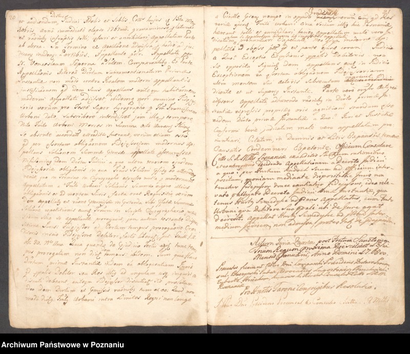 Obraz 14 z jednostki "Prothocollum nobilis officii consularis civitatis SR.Mtis Posnaniae sub notariatu nobilis Francisci Xaveri Prolewicz, SR.Mtis consiliarii, apostolici et officii praesentis notarii in anno domini 1768."