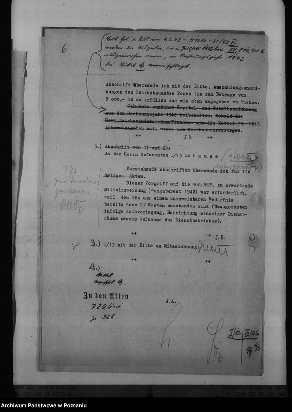 Obraz 10 z jednostki "Unterkunft der Aussenstelle des Reichsbauamtes Leslau in Hermannsbad"