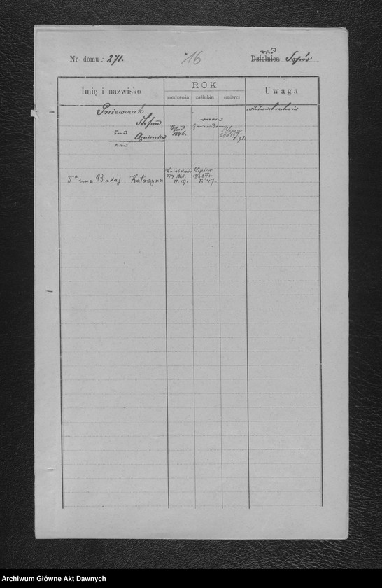 Obraz 19 z jednostki "Parafia: Kołomyja. Dekanat: Kołomyja. Spis imienny parafian pro pago Sopów. [Spis imienny parafian dla wsi Sopów]."