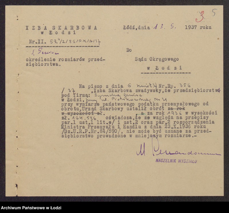 Obraz 7 z jednostki "Symcha Gewirc- wyrób i sprzedaż towarów bawełnianych"