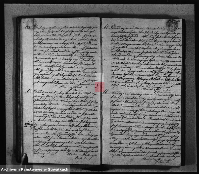 image.from.unit.number "Duplikat Aktów Urodzonych, Zaślubionych i Zmarłych Parafij Berznickiey z Roku 1834"