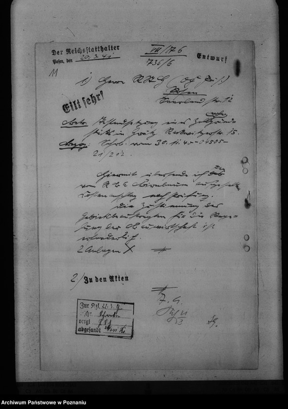 Obraz 15 z jednostki "Bauplätze für die Reichsbauämter, Finanzämter"