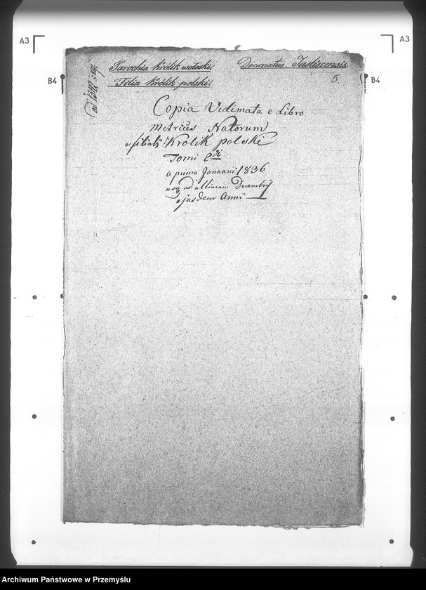 Obraz 9 z jednostki "[Kopie ksiąg metrykalnych parafii Królik Wołoski z filią Królik Polski (dekanat Rymanów)]"