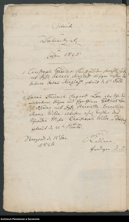 image.from.unit.number "Acta Generalia. Des Patrimonial Gerichts zu Döberitz [Dobrzyca] enthaltend die eingereichten Extracte aus den Kirchenbüchern wegen der seit den 1.sten Januar 1824. geborenen, gesorbenen und getrauten Personen. Bis 1846."