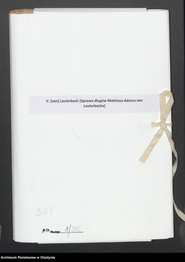 image.from.unit.number "V. [von] Lauterbach [Sprawa długów Mathiasa Adama von Lauterbacha]"
