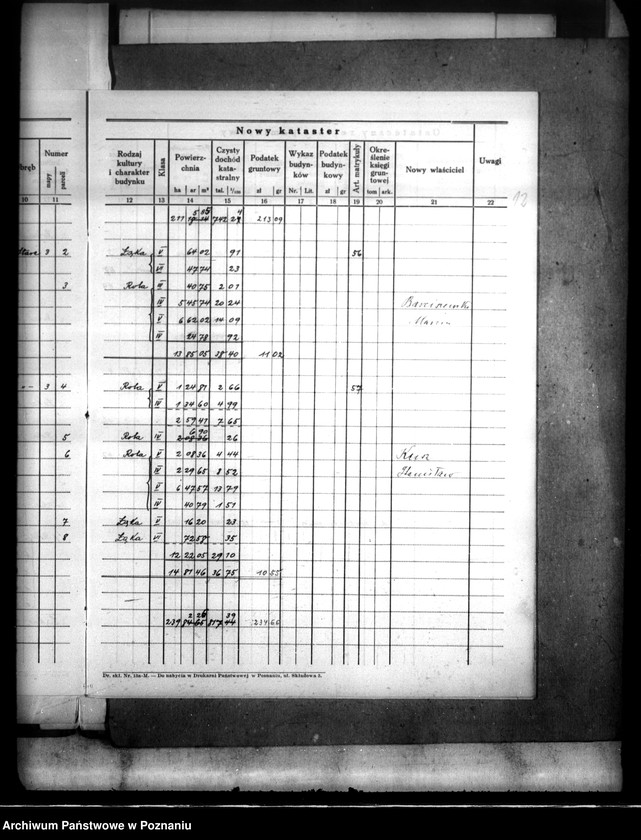Obraz 17 z jednostki "Ostateczny rejestr pomiarowy majątku Stare powiatu wyrzyskiego"