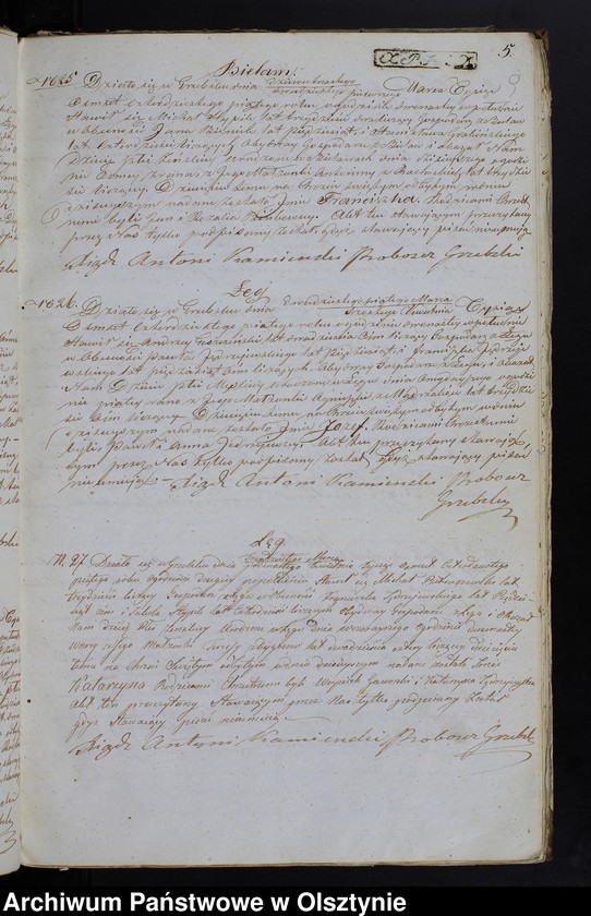 image.from.unit.number "Duplikat Aktów Urodzenia, Zaślubień, Zeńścia z Parafii Grzebskiey za Rok 1845"