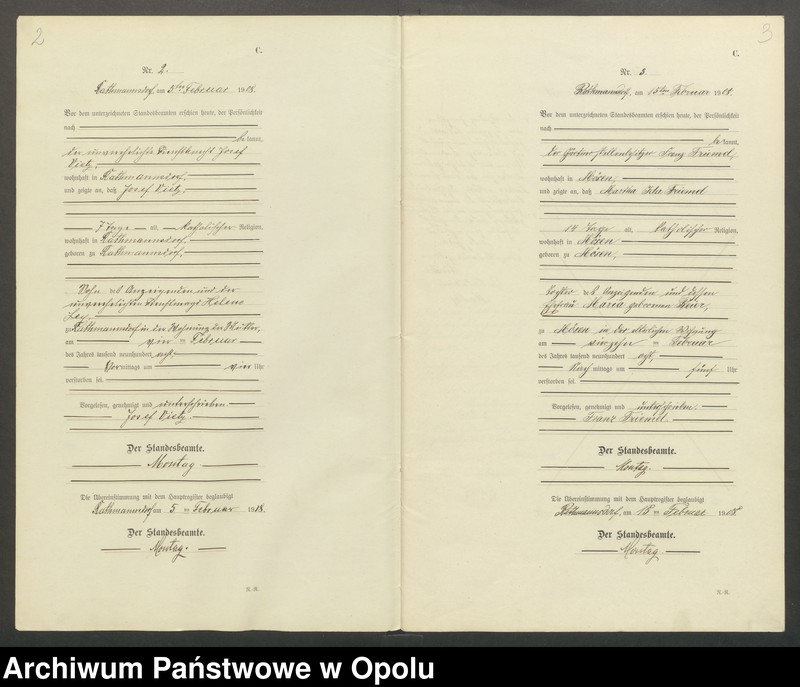 image.from.unit "Sterbe-Register (Neben-Register) Standesamt Rathmannsdorf 1908 Vol. I No.1 bis 21"