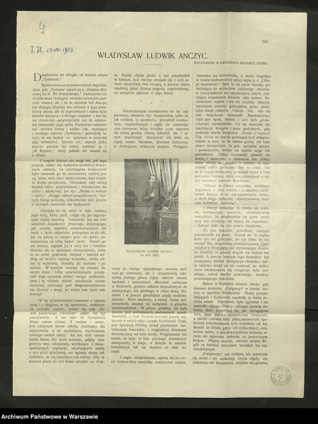 image.from.unit.number "Anczyc Ludwik Władysław - pisarz"