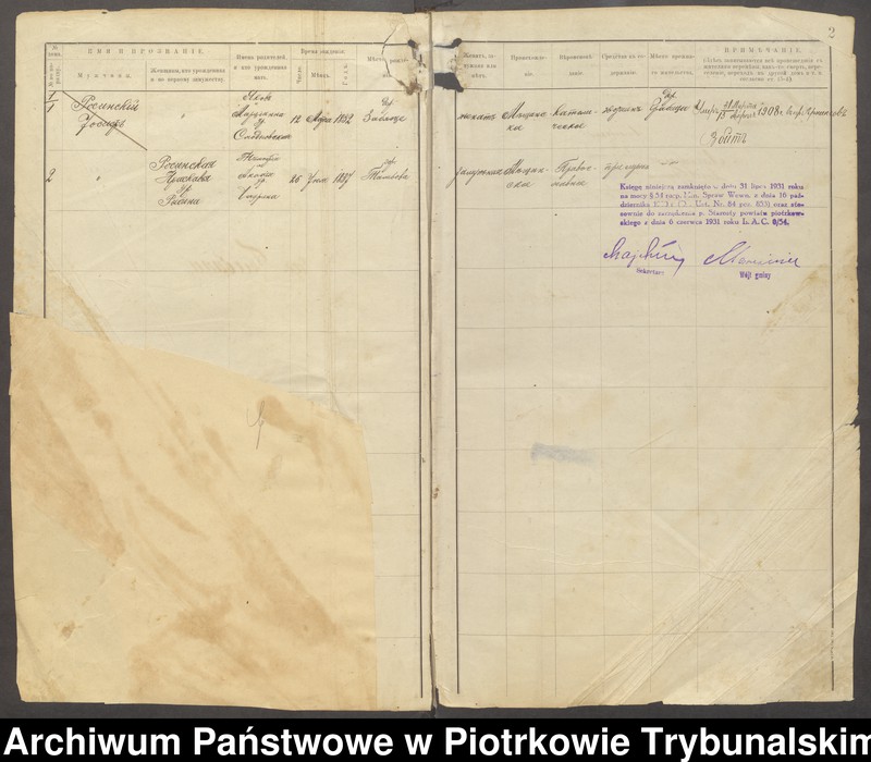 Obraz 4 z jednostki "[Księga ludności stałej gminy Grabica wsi: Grabica, Ostrów]"