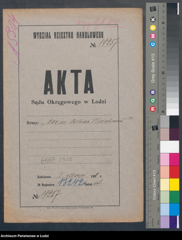 Obraz 2 z jednostki "Cezar Oskar Hachman – wyrób chustek i podszewki"