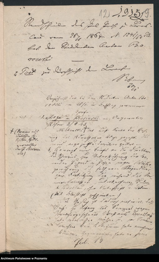 Obraz 15 z jednostki "A. betr. die Studenten Wladislaus und Anton Borowski"