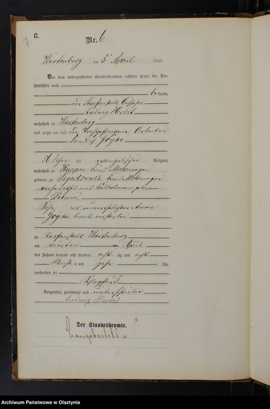 image.from.unit.number "Sterbe-Haupt-Register Nr 1 - 13"