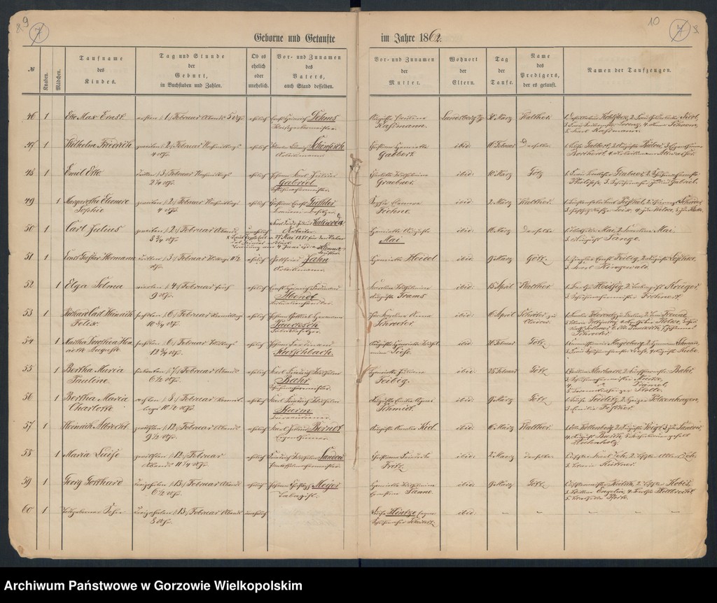 image.from.unit.number "Duplikate der Hauptkirche zu Landsberg an der Warthe (zawiera także księgę zgonów Konkordier Kirche mit der reformirten und Militair Gemeinde z 1862 r.)"