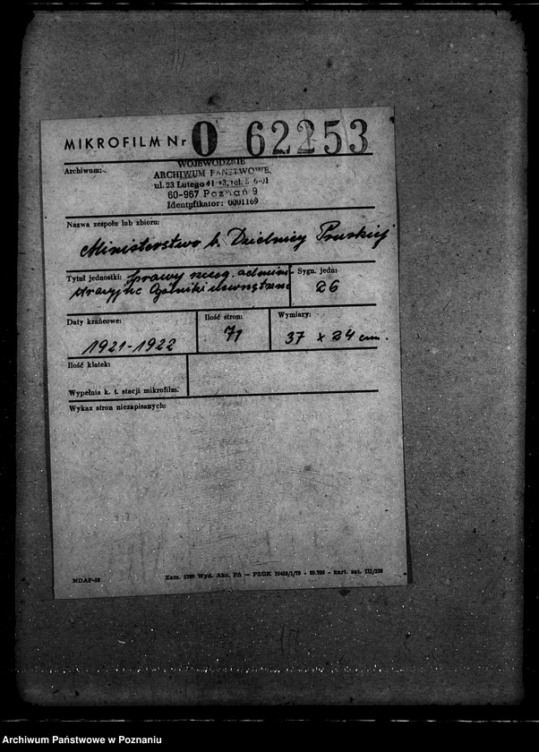 Obraz 2 z jednostki "Sprawy szczegółowo-- administracyjne. Okólniki wewnętrzne"