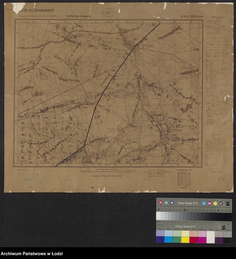 Obraz 1 z jednostki "4129 E Strykow Topografische Karte"