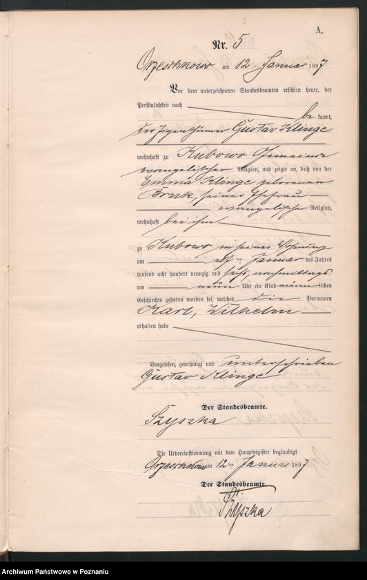 Obraz 8 z jednostki "Księga urodzeń"