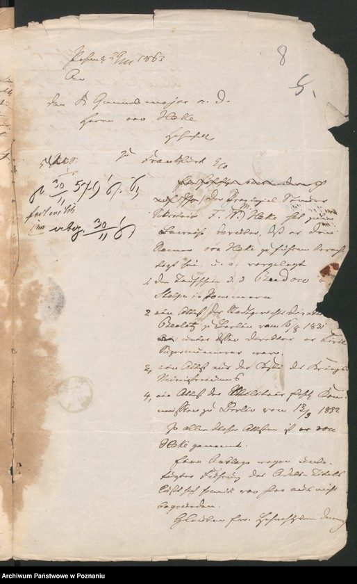 Obraz 11 z jednostki "A. betr. den Provinzialsteuer-Sekretär Wilhelm von Hake"