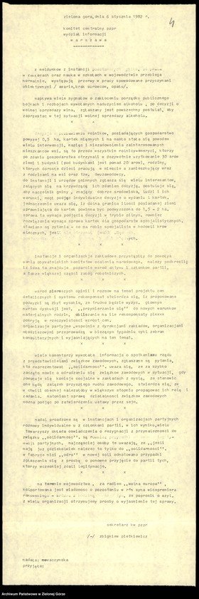 image.from.unit.number "Teleksy z KW do KC, 1 styczeń - 29 styczeń 1981"