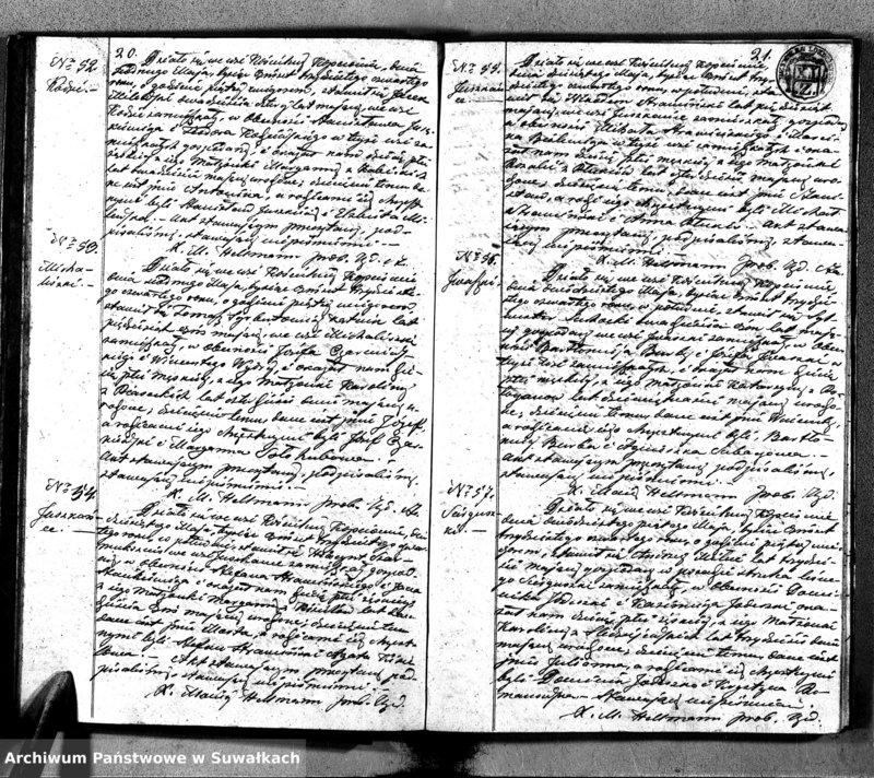 image.from.unit.number "Duplikat Aktów Urodzonych, Zaślubionych i Zeszłych Kościoła Parafialnego Kopciowskiego 1834 Roku"