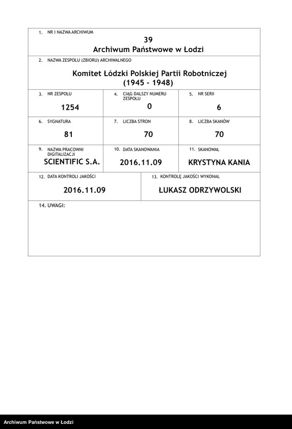 Obraz 1 z jednostki "Wojewódzka Szkoła PPR; programy wykładów, sprawozdania [z działalności, wykazy absolwentów]"