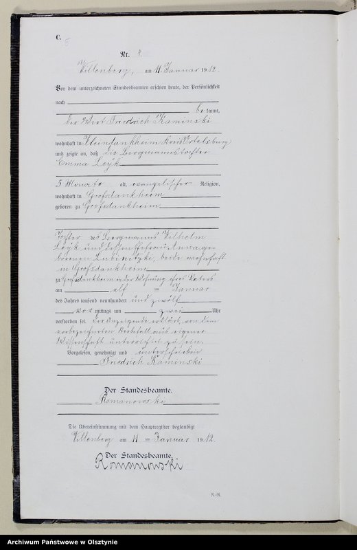image.from.unit.number "Sterbe-Neben-Register Nr 1 - 124"