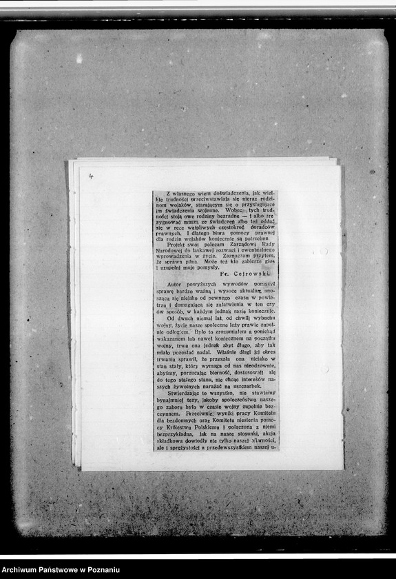 Obraz 9 z jednostki "Sprawozdania z działalności - wycinki z gazet"