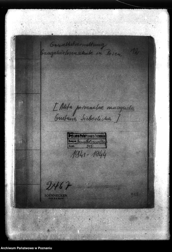 Obraz 4 z jednostki "[Akta personalne nauczyciela Gustawa Sieberlicha]."