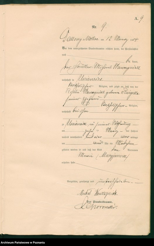 image.from.unit.number "Księga urodzeń"