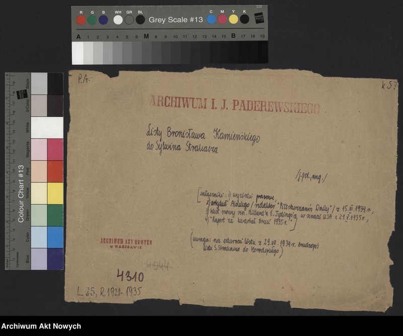 image.from.unit.number "Kamieński Bronisław; Załączniki: 1) wycinki prasowe; 2) artykuł Alskiego (redaktor "Pittsburczanin Daily") z dn. 15 III 1934 r.; 3) tekst mowy sen. Millard