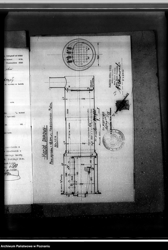 Obraz 11 z jednostki "Huta Szkła Ujście pow. chodzieski kocioł nr fabryczny 4216 kocioł nr woj. 6210"