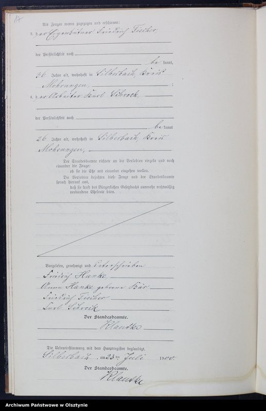 Obraz 19 z jednostki "Heiraths-Neben-Register Nr 1 - 17"
