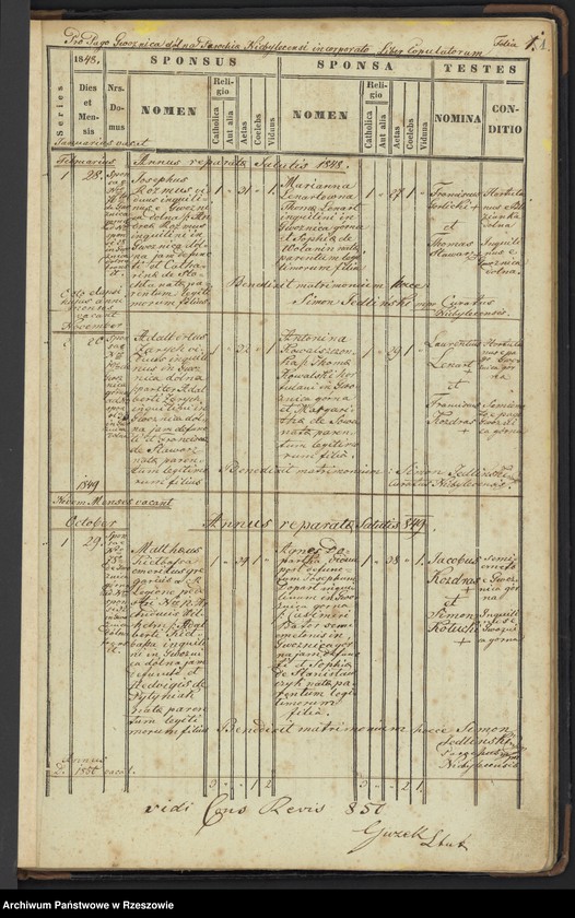 image.from.unit "Księga akt małżeństwa Parafii Rzymskokatolickiej w Gwoźnicy Górnej dotycząca miejscowości Gwoźnica Dolna"