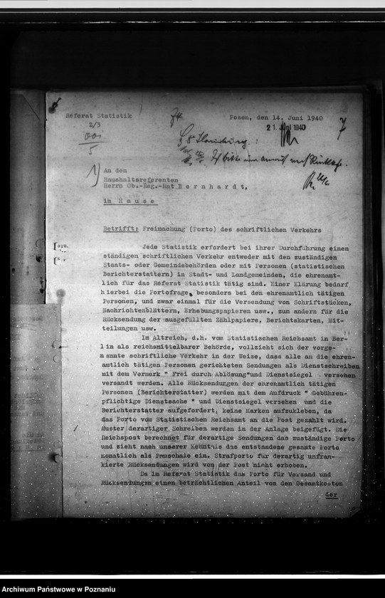 Obraz 11 z jednostki "Geschäftsverteilungsplan. Luftschutz und Bradwache"