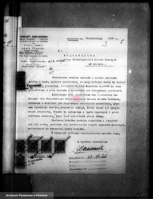 Obraz 9 z jednostki "Tartak Kowanówko, pow. obornicki nr woj. 1078"