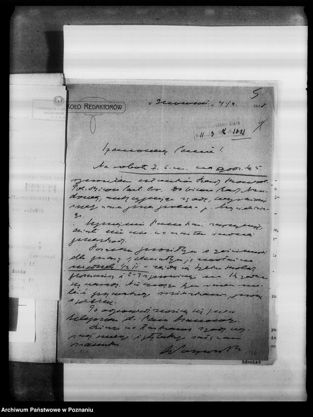 Obraz 9 z jednostki "Korespondencja różna w sprawie pomocy materialnej i prawnej i inna dotycząca spraw społeczno - politycznych."