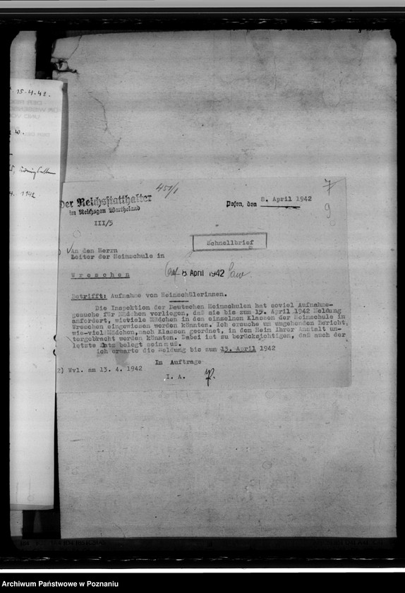 Obraz 14 z jednostki "Oberschule Wreschen (Września)"