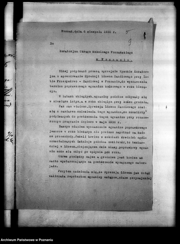 Obraz 12 z jednostki "Liceum Handlowe Koedukacyjne Izby Przemysłowo-Handlowej- Poznań [lista abiturientów i eksternistów]"