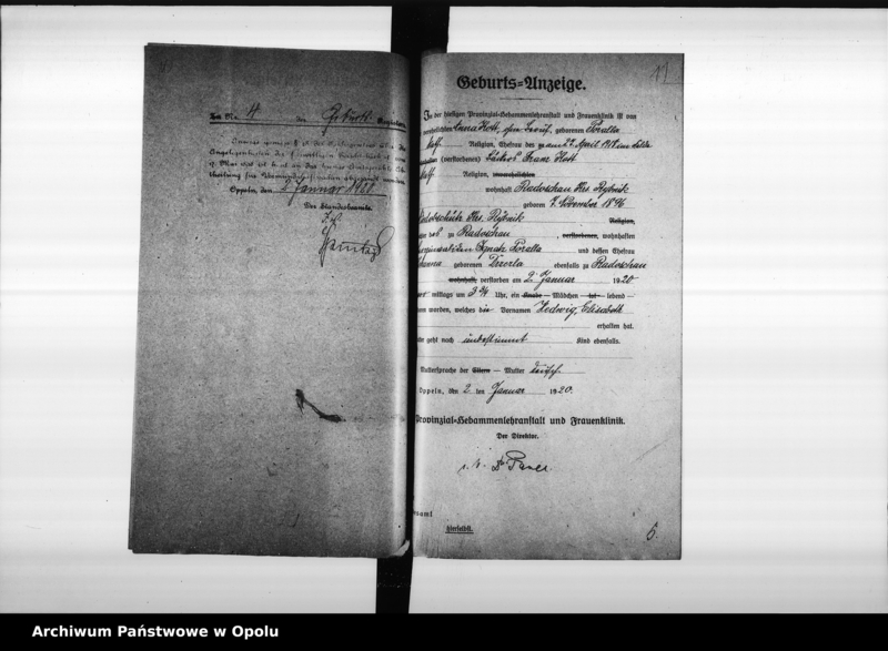 Obraz 13 z jednostki "[Akta zbiorowe Urzędu Stanu Cywilnego - urodzenia]"