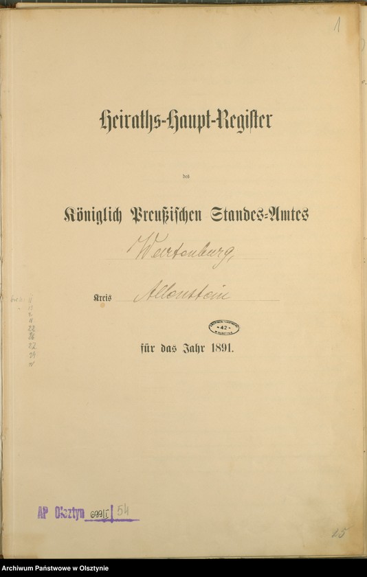 image.from.unit.number "Heiraths-Haupt-Register Nr 1 - 40"