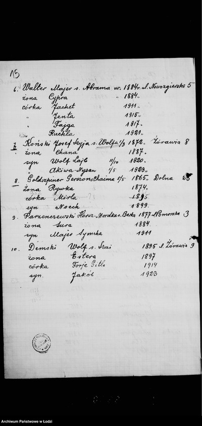 Obraz 19 z jednostki "Talmud Tora w Radogoszczu"