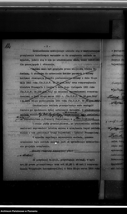Obraz 16 z jednostki "Zatwierdzenie projektu zakładu przemysłowego / urządzenie rzeźni/ własność Wojewódzkie Zakłady Psychiatryczne w Kościanie"