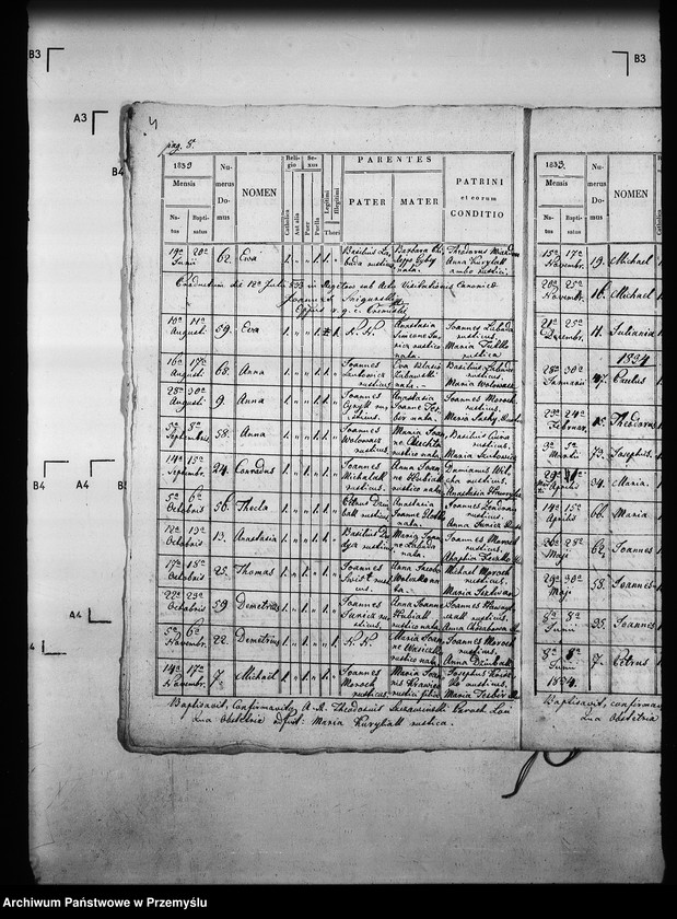Obraz 10 z jednostki "[Kopie ksiąg metrykalnych parafii Regetów Wyżny z filiami Regetów Niżny, Skwirtne (dekanat Gorlice)]"