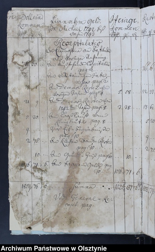 image.from.unit.number "Jahr-Rechnung von aller Einnahme und Ausgabe-Geld, wie auch Bau Rechnung"