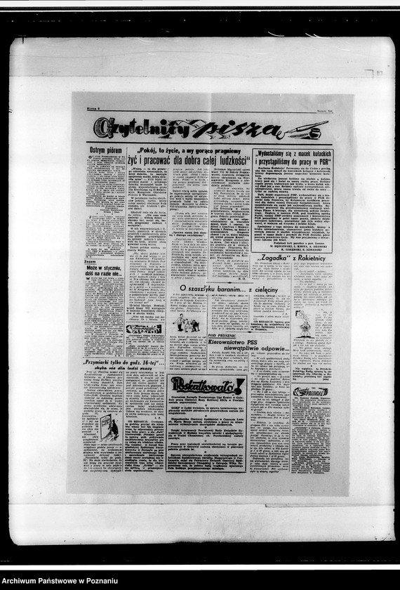 Obraz 16 z jednostki "Protokoły zebrań zarządu oddziału, brudnopisy, wycinki prasowe, m.in. dotyczące uczczenia 100 rocznicy śmierci Balzaka"