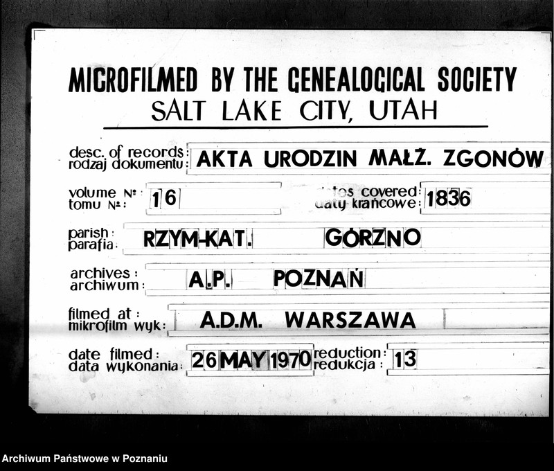 Obraz 3 z jednostki "Duplikat urodzonych, zaślubionych i zmarłych"