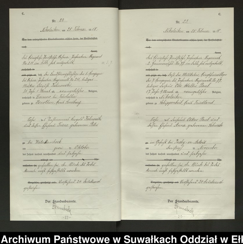 image.from.unit.number "Sterbe=Haupt=Register des Königlichen Preussischen Standes-Amtes Nikolaiken Kreis Sensburg"