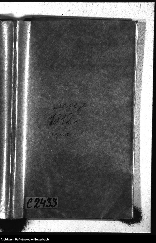 image.from.unit.number "Akta umarłych gminy sereyskiey od 1-go stycznia 1812 aż do ostatniego grudnia"